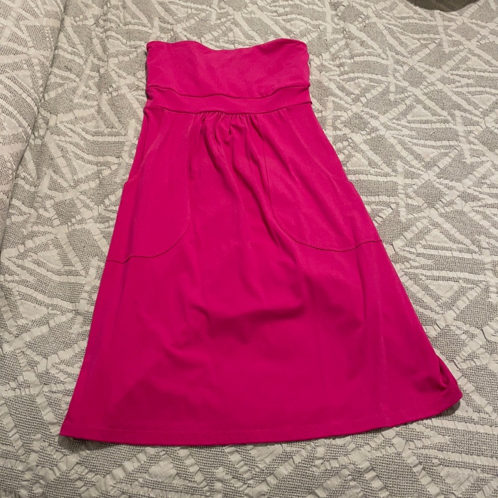 Susana Monaco Pink Strapless Dress